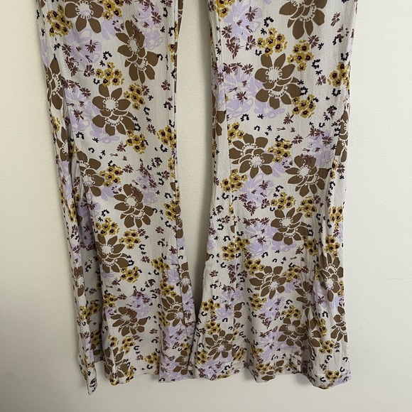 Free People Can't Take My Eyes Off You Floral Flare Pants, XS - Picture 8 of 16